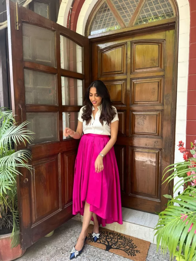 Princess Silk Skirt - Pink