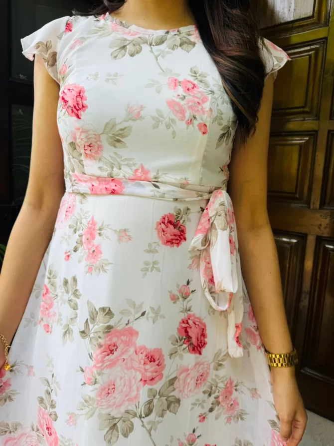 Delicate Daisy Dress- White