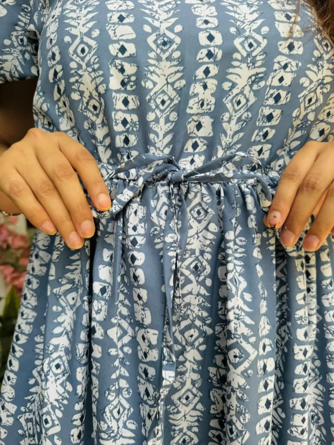 Glee Lounge Dress- Blue
