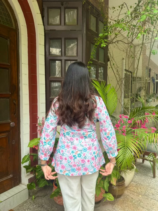 Floral Cotton Tunic (Premium Fabric)