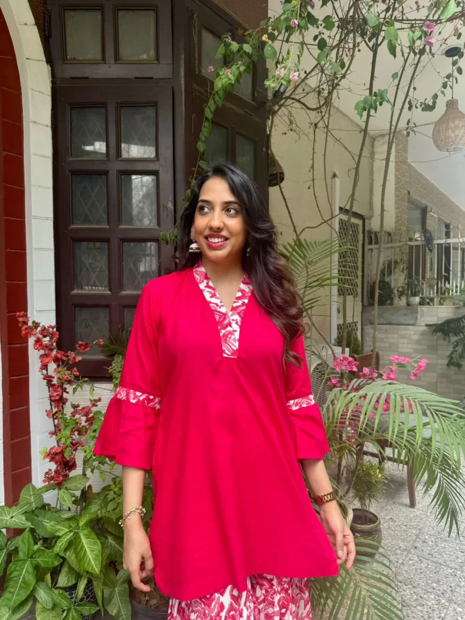 Sharara Sharara Set (Super Premium) - Pink