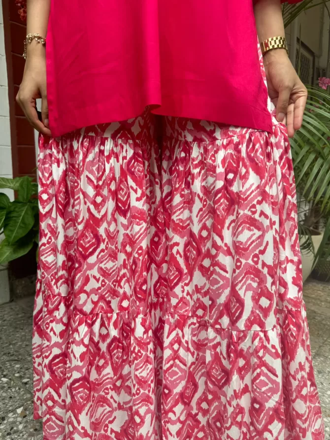 Sharara Sharara Set (Super Premium) - Pink