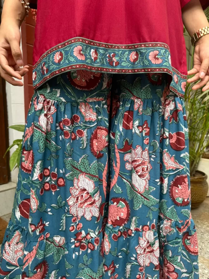 Sharara Sharara Set (Super Premium) - Maroon