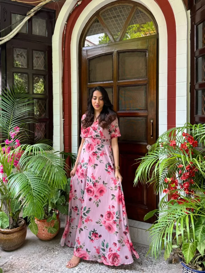 Shiuli Pastel Dress - Pink