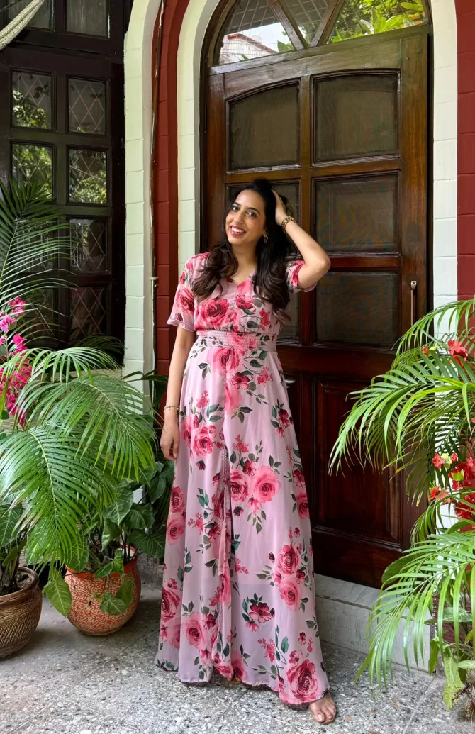Shiuli Pastel Dress - Pink