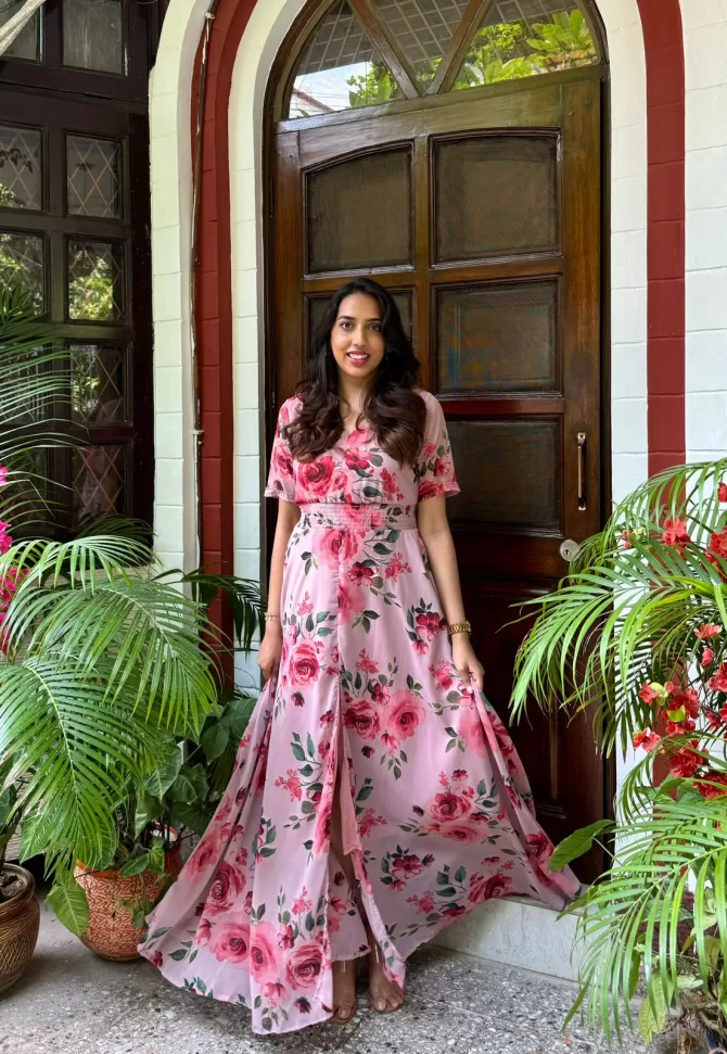 Shiuli Pastel Dress - Pink