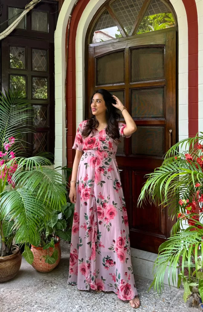 Shiuli Pastel Dress - Pink