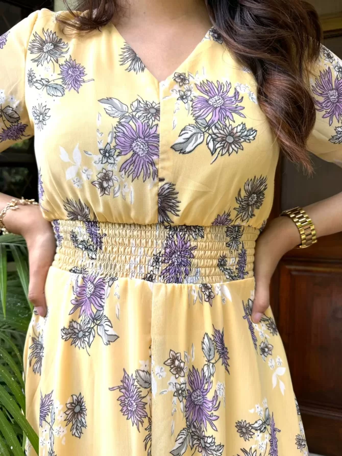 Shiuli Pastel Dress - Sunshine