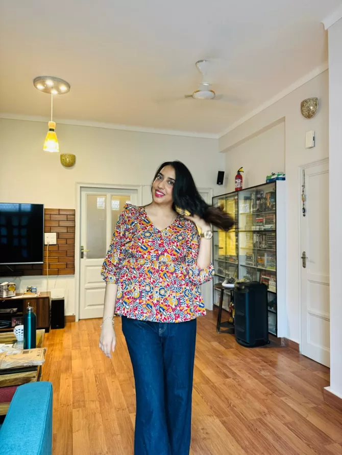 Ruffle Riot Peplum Top