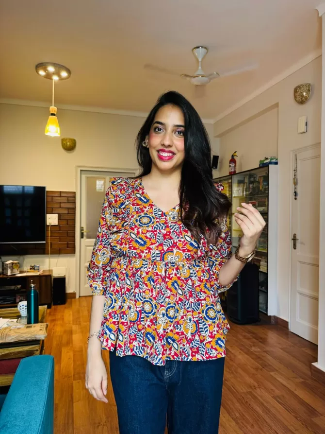 Ruffle Riot Peplum Top