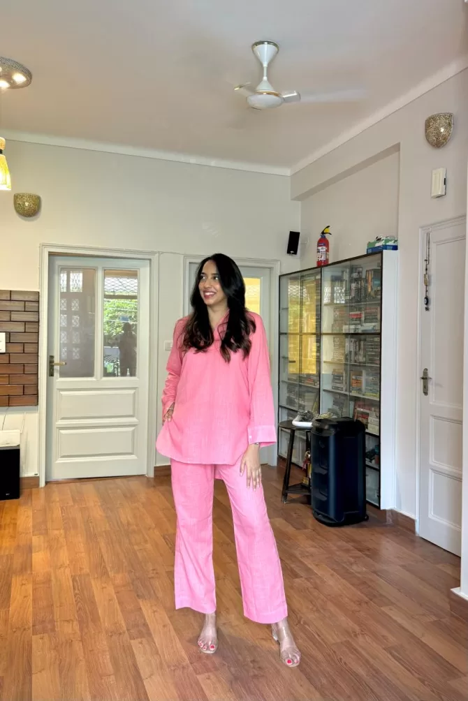Summer Breeze Cotton Set - Pink