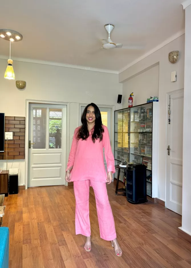 Summer Breeze Cotton Set - Pink