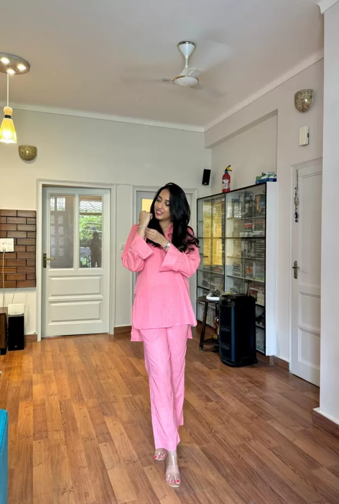 Summer Breeze Cotton Set - Pink