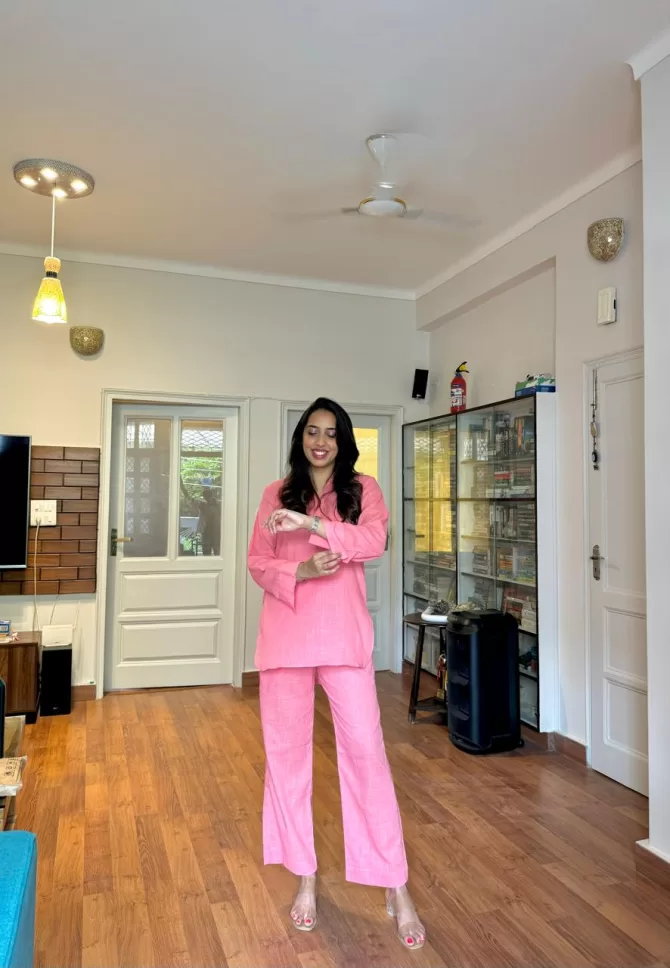 Summer Breeze Cotton Set - Pink
