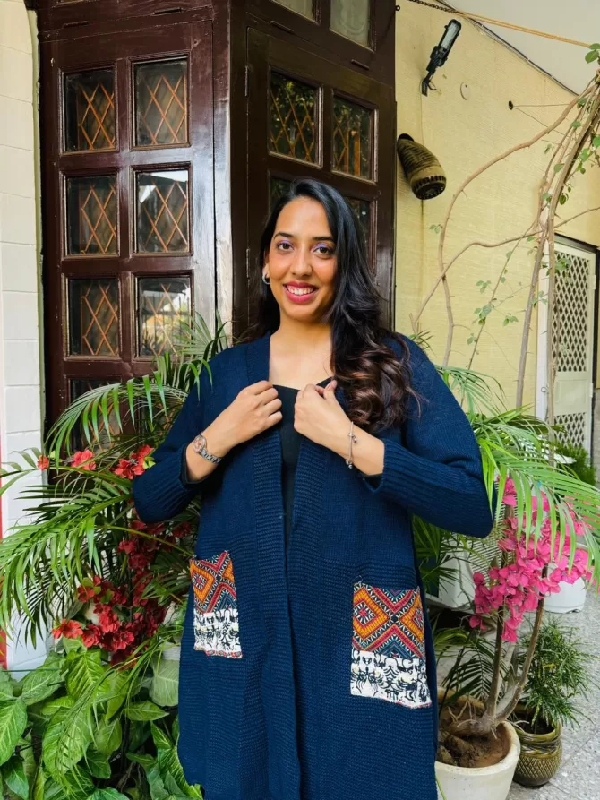 Printed Pocket Shrug (Free Size)