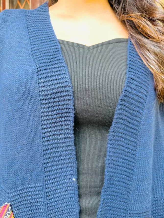 Printed Pocket Shrug (Free Size)