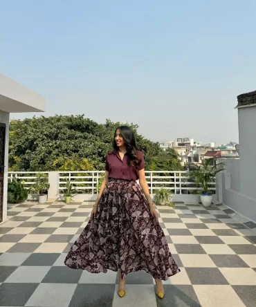 Fall Printed Palazzo (Free Size)