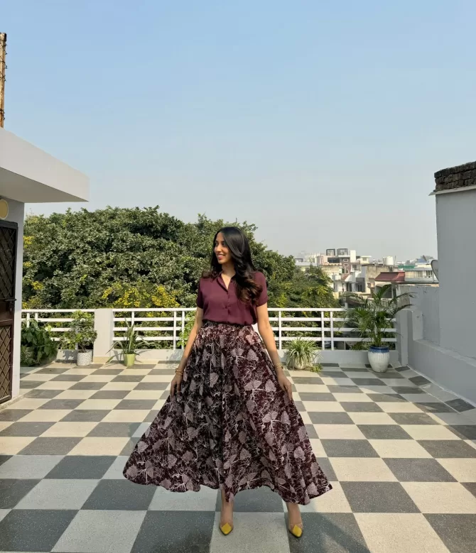 Fall Printed Palazzo (Free Size)
