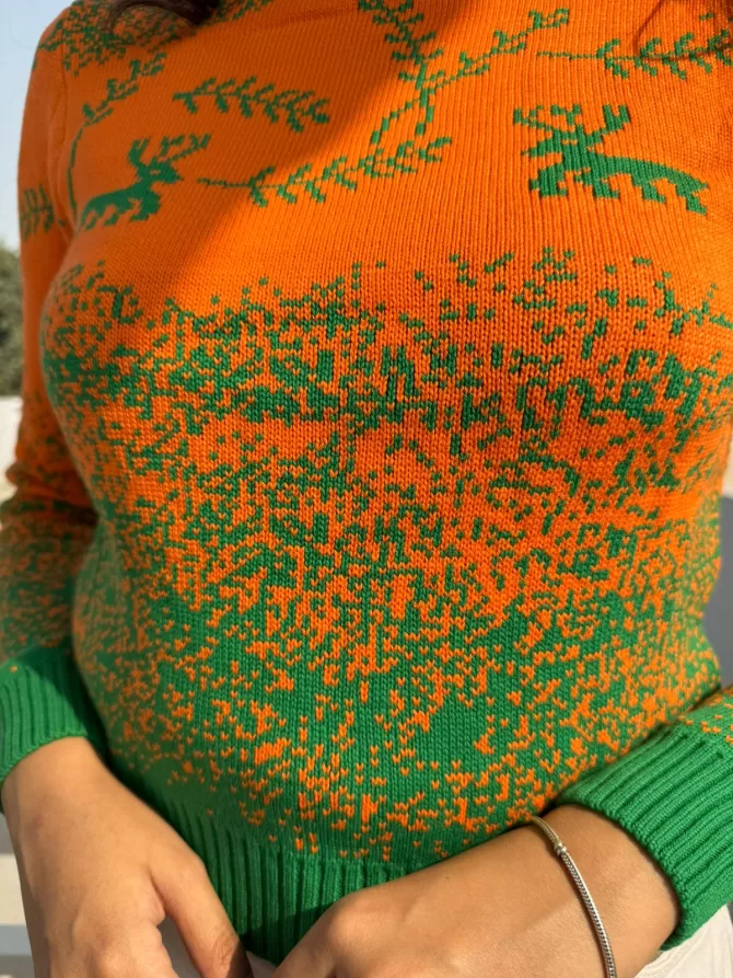 Holly Jolly Christmas Sweater (Free Size)