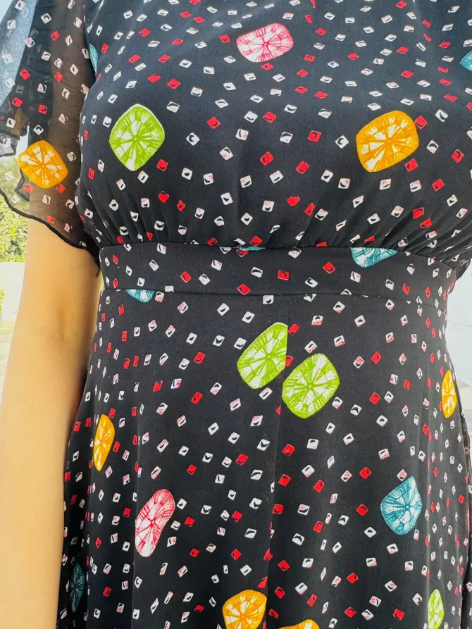 Twirl in Gems Dress- Black
