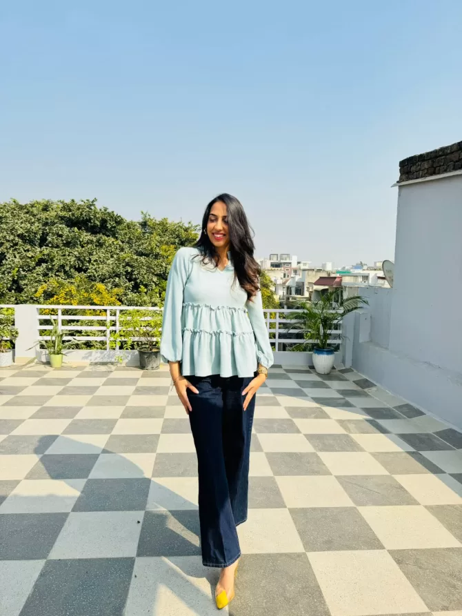 Delight Tiered Top - Mint