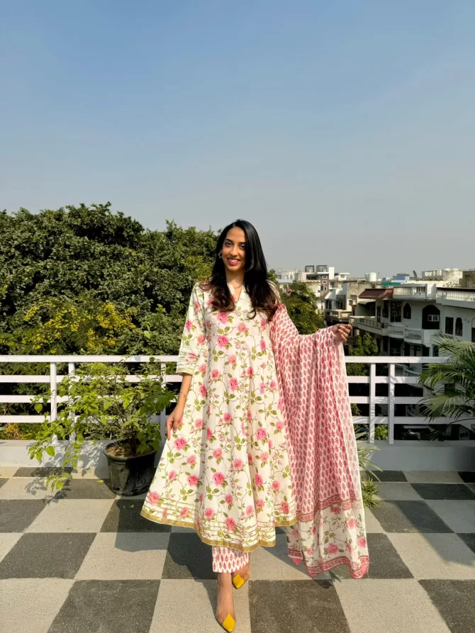 Rose 3 Piece Anarkali - Super Premium - Limited Edition