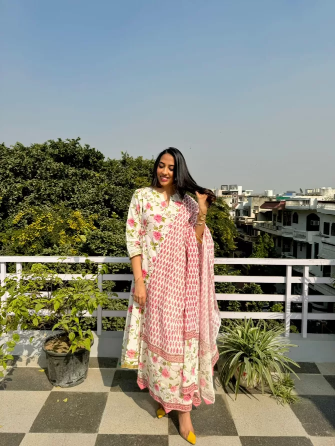 Rose 3 Piece Anarkali - Super Premium - Limited Edition