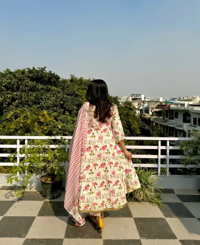 Rose 3 Piece Anarkali - Super Premium - Limited Edition