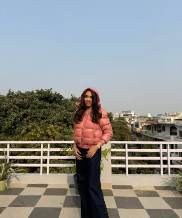 Pink Puffer Jacket with Hood 2