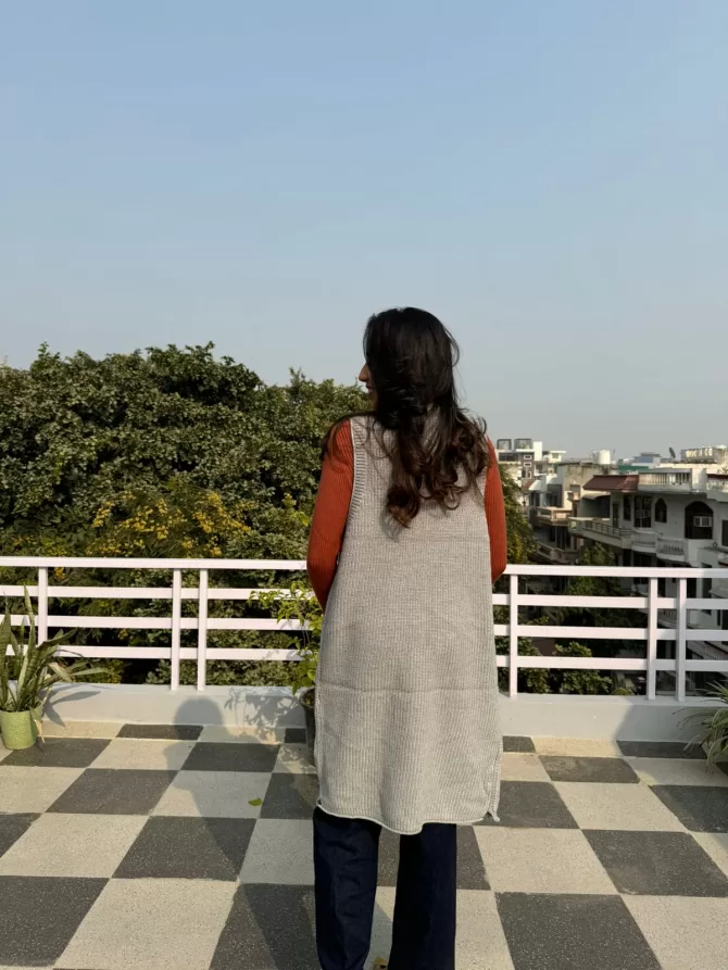 Grey Woollen Shrug (Free Size)