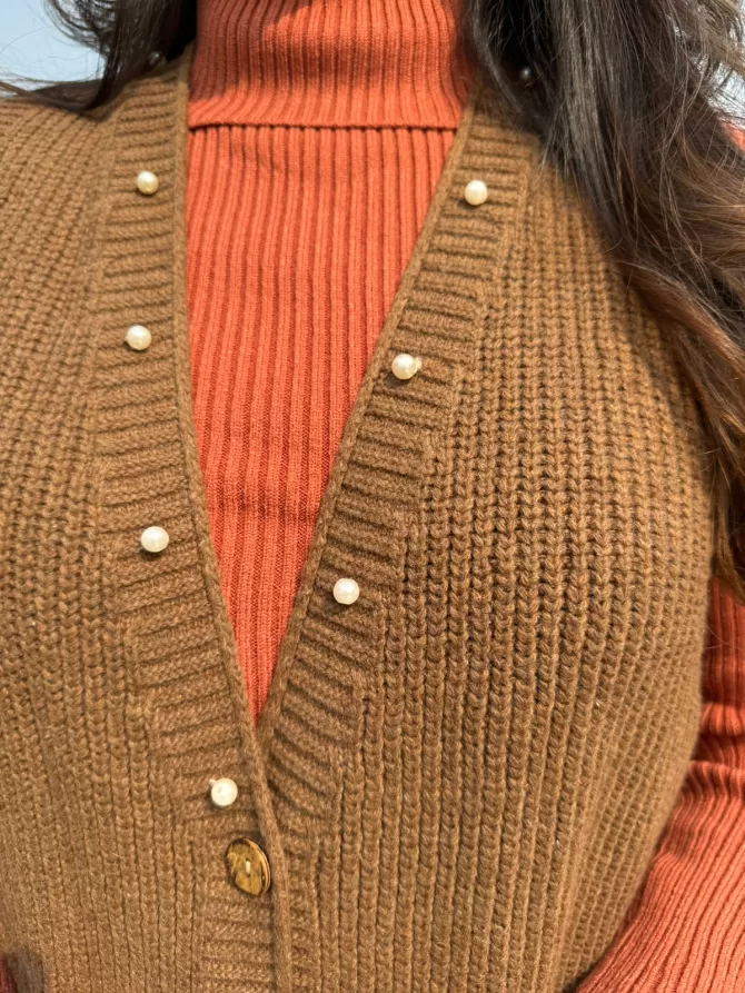 Brown Woollen Shrug (Free Size)
