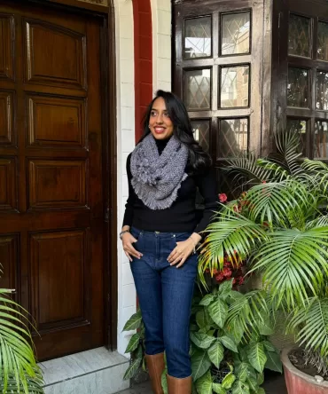 Fancy Woollen Scarf Free Size – Blue 2