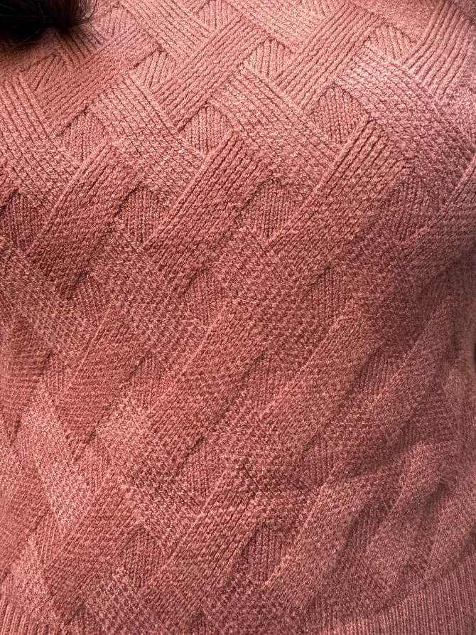 Solid Brown Sweater (Free Size)