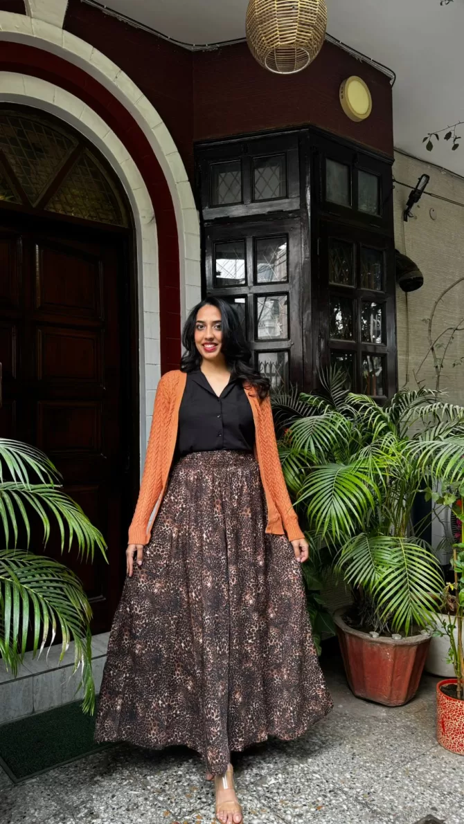Brown Knit Cardigan (Free Size)