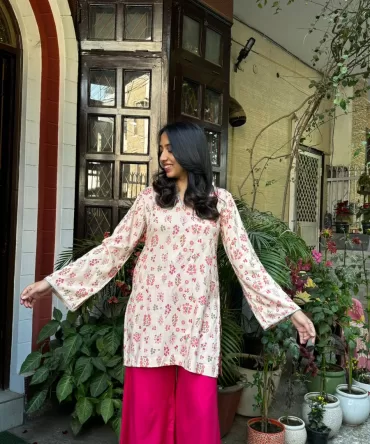 Magic Cream Kurta Set (Premium Collection)
