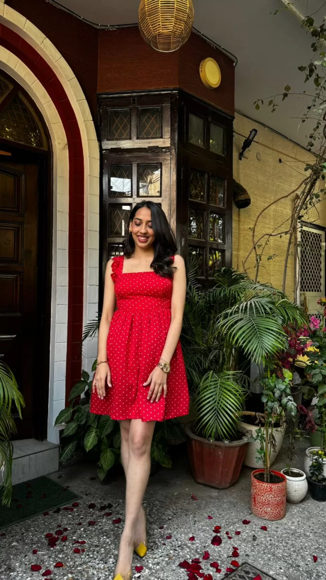 Cheer Red Ruffled Dress