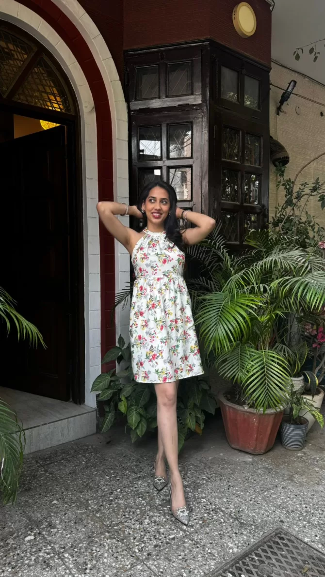 Floral Halter Dress