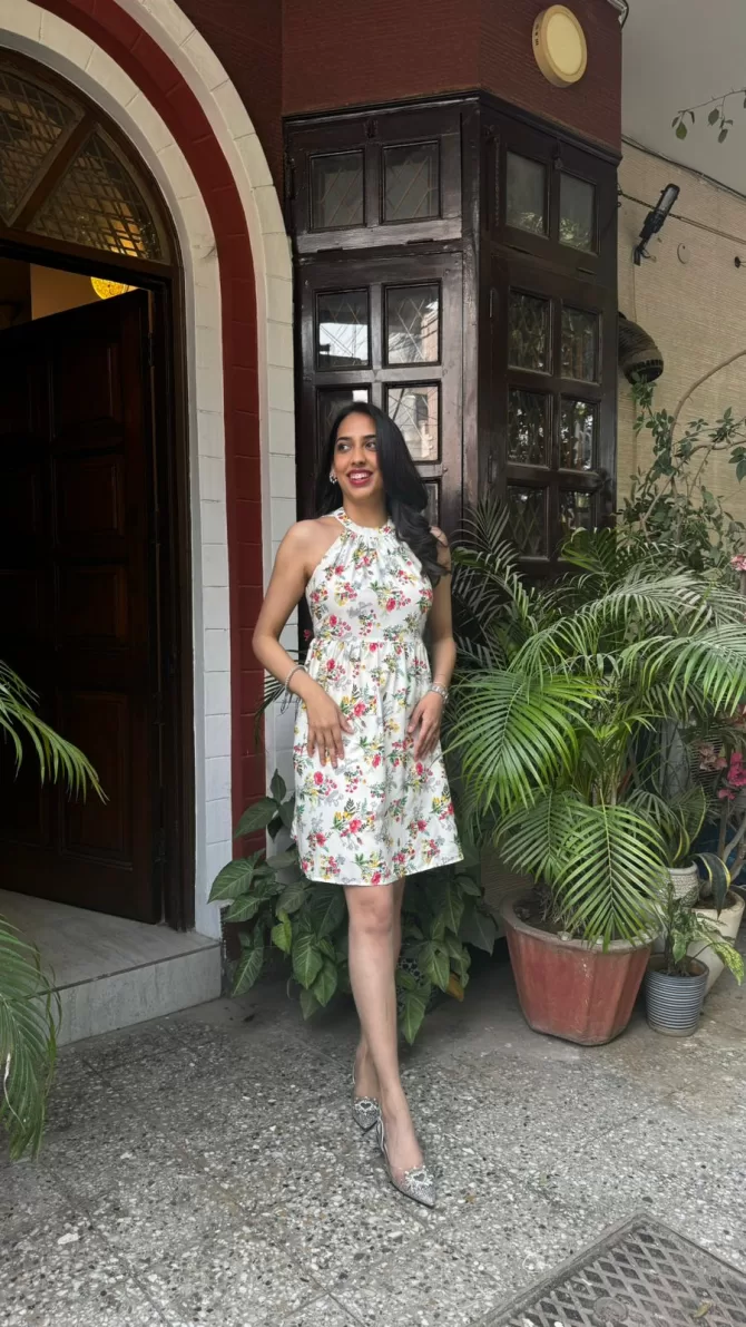 Floral Halter Dress