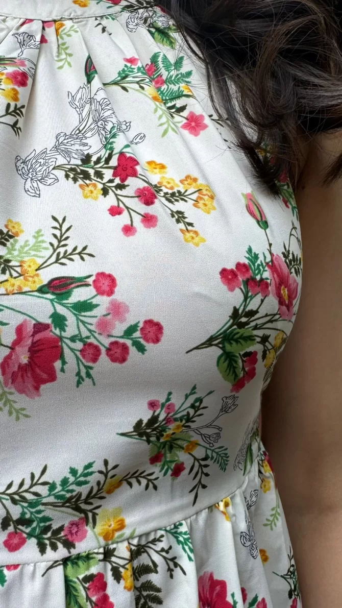 Floral Halter Dress
