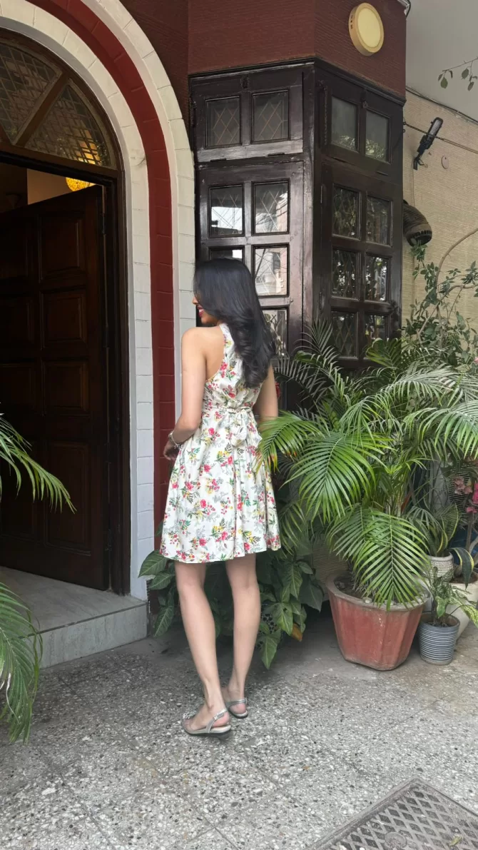 Floral Halter Dress