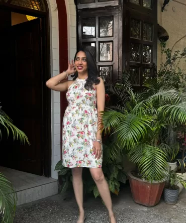 Floral Halter Dress 2