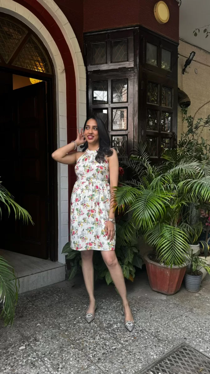 Floral Halter Dress