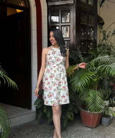 Floral Halter Dress