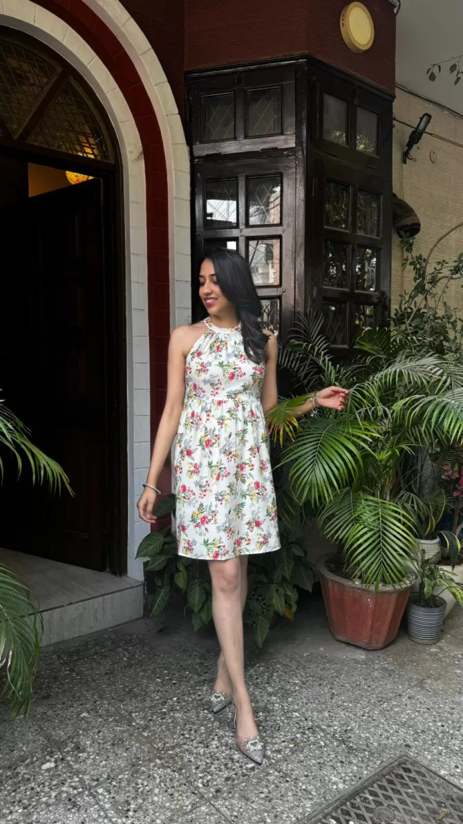 Floral Halter Dress
