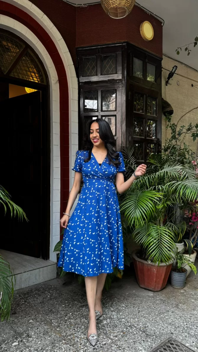Butterfly Bliss Wrap Dress