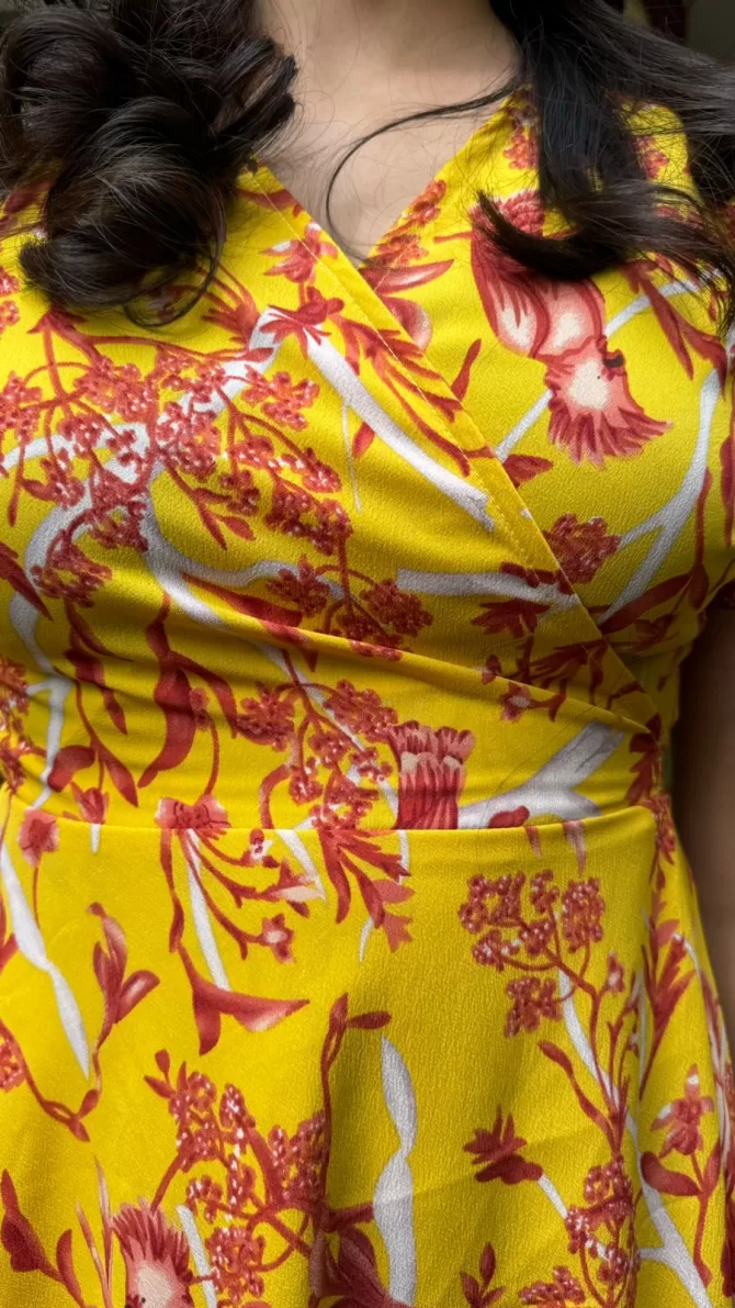 Birds of Paradise Wrap Dress