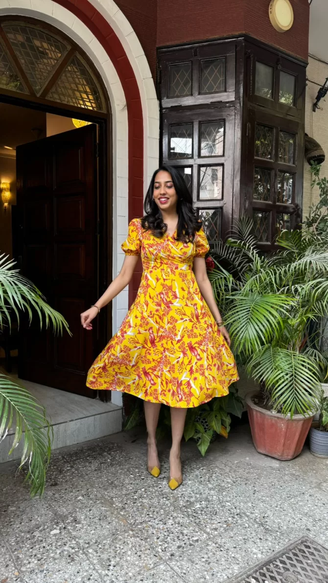 Birds of Paradise Wrap Dress