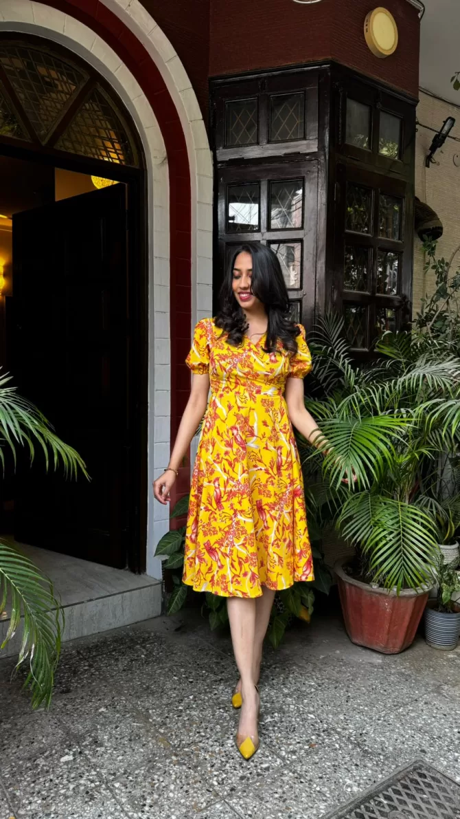 Birds of Paradise Wrap Dress