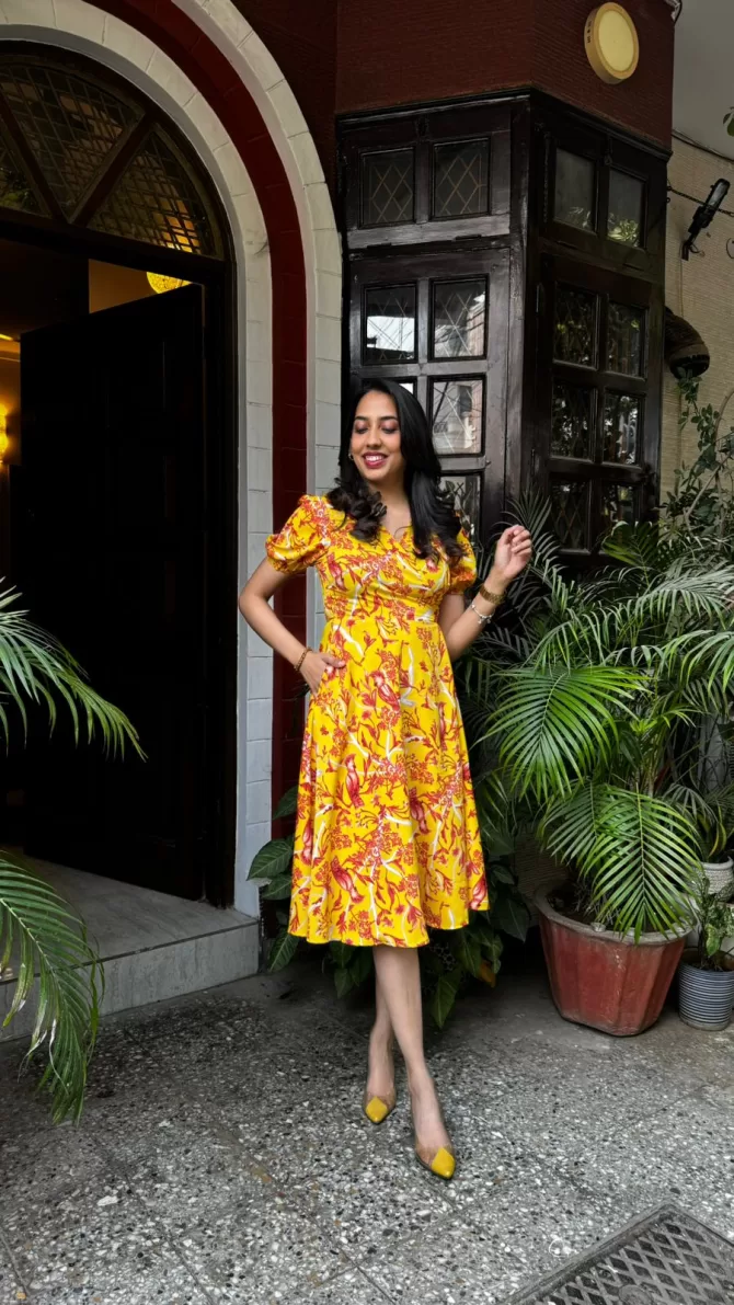 Birds of Paradise Wrap Dress