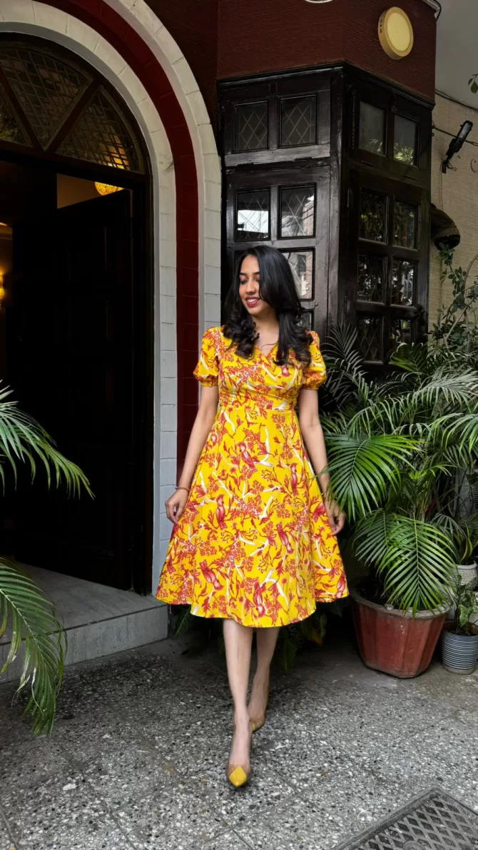 Birds of Paradise Wrap Dress